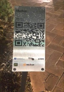 QR Code placed near the artwork in Catanzaro. Source: created by the author.